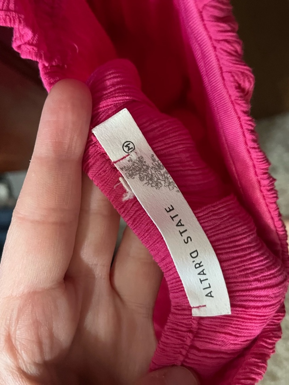 Altar'd State Hot Pink Ruched Sundress - Picture 2 of 3